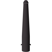 Ornamental bollard | steel tube � 168 / 96 mm | stationary, for casting in concretewith ground anchor, total length approx. 1050 mm | without eyelet